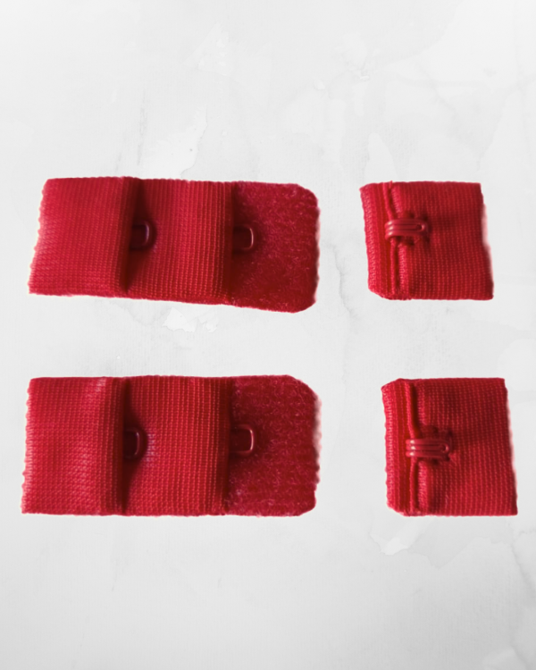 Producto - Gancho tela 20mm rojo