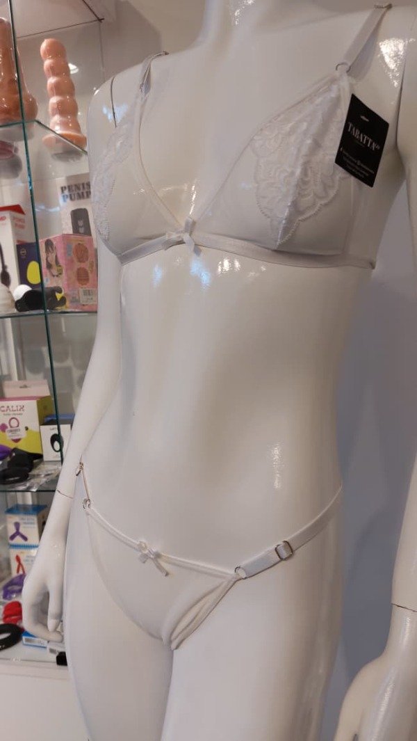 Producto - Conjunto de microtul y encaje blanco - 3