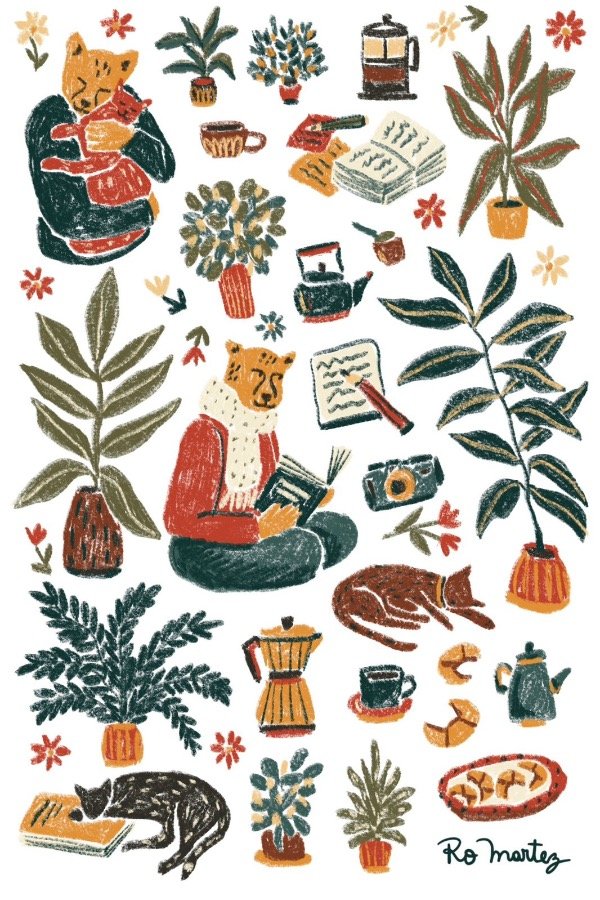 Producto - Stickers Lectura + Mecedora - 5