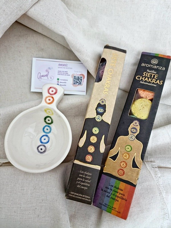 Producto - Kits 7 Chakras Sahumador Cerámica Amorél