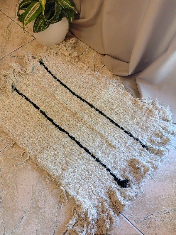 Producto - Alfombra Markeb Rayas Negras 60cm