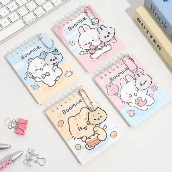 Producto - Mini cuadernitos Kawaii con llaveros