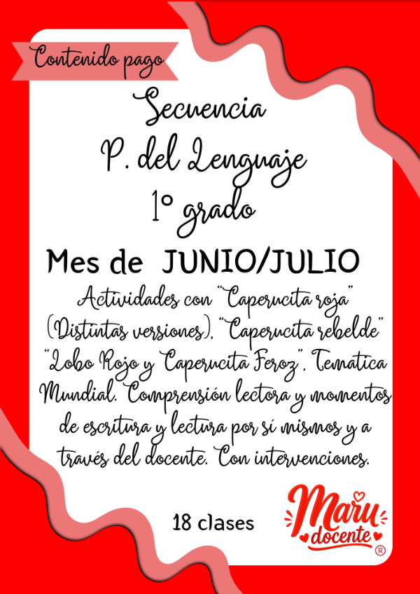 Producto - JUNIO/JULIO PDL PRIMERO