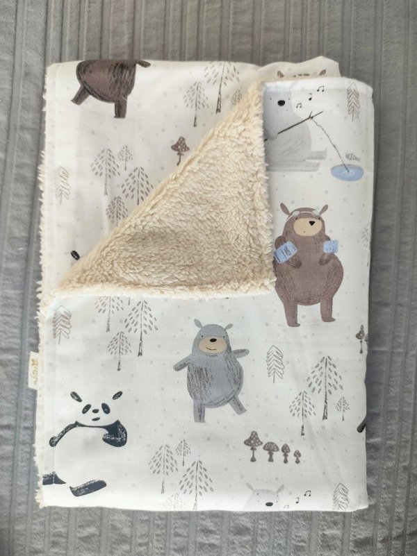 Producto - Gabardina y corderito Ositos c/arena