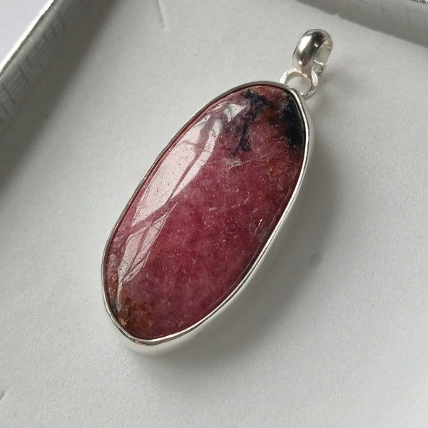 Producto - Dije en Plata 925 con Rodonita (sin cadena) - 3