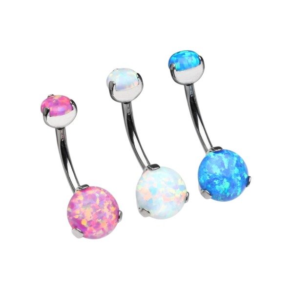 Producto - Banana ópalos prong set round