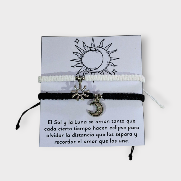 Producto - Pulsera para compartir Sol y Luna x2