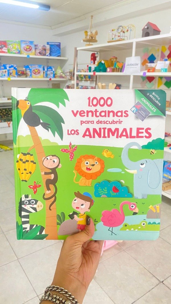 Producto - Libro " 1000 ventanas para descubrir los animales" Busca y descubre