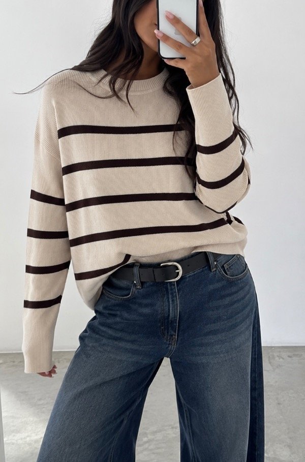 Sweater over doble bremer lisa beige