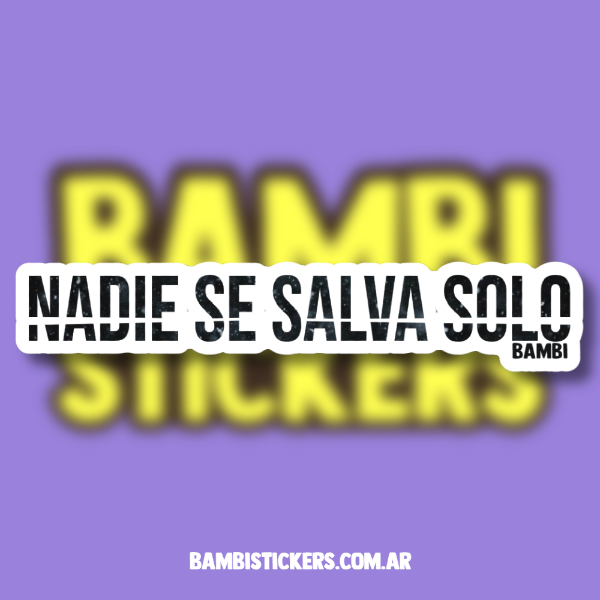 Producto - Nadie se salva solo