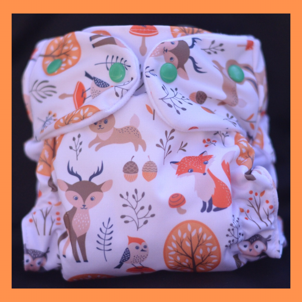 Producto - Pañal de tela ecológico BOSQUE OTOÑAL