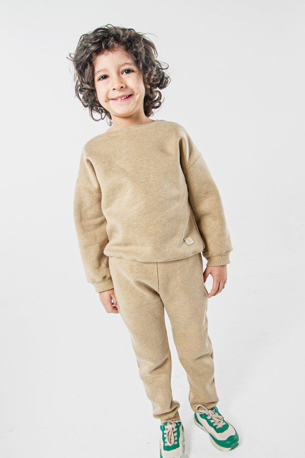 Producto - Conjunto de frisa camel