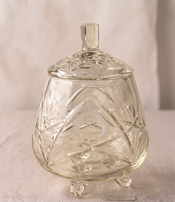 Producto - Caramelera Bombonera De Cristal Tallado (detalle)