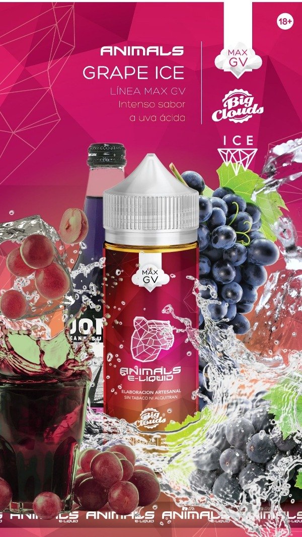 Producto - ANIMALS UVA GRAPE ICE 60 ML 3MG