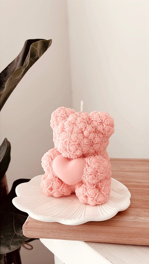 Producto - Vela osito rosa