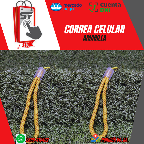 Producto - CORREA PARA CELULAR - CORTA - AMARILLA