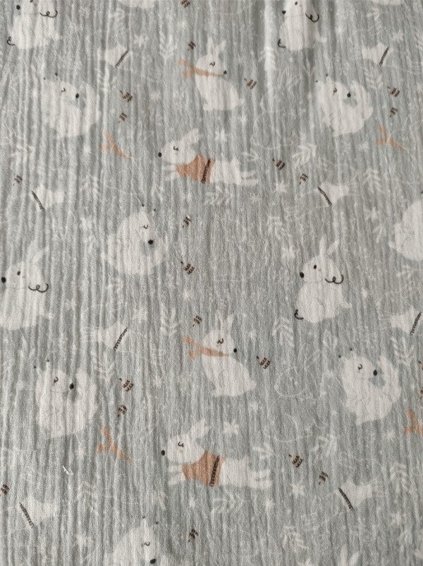 Producto - Gasa baby cotton Conejitos celestes