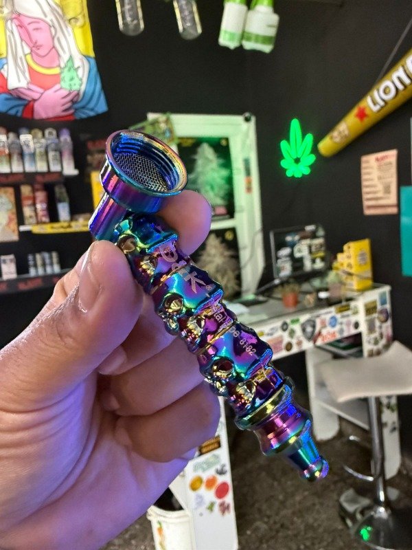 Producto - PIPA CALAVERA CROMADA - DISEÑO ORIGINAL Y RESISTENTE