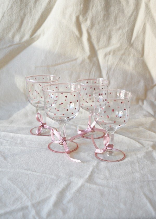 Producto - Set de cuatro copas lunares rosados - 0