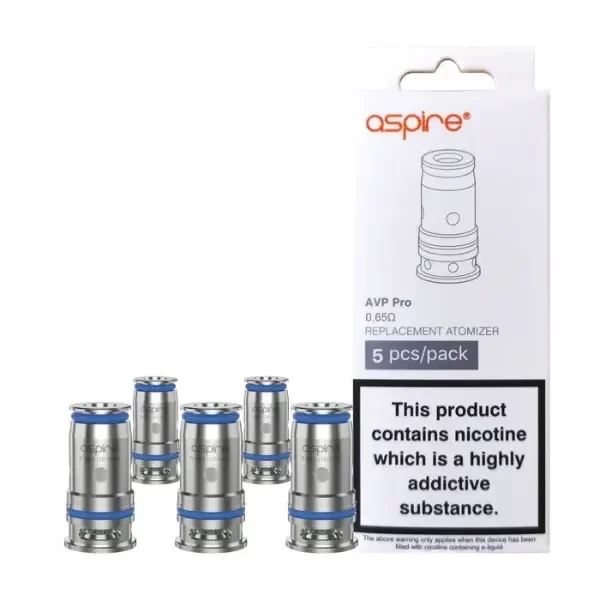 Producto - (RESISTENCIAS) ASPIRE AVP CUBE 0.65 COILS (5PCS)