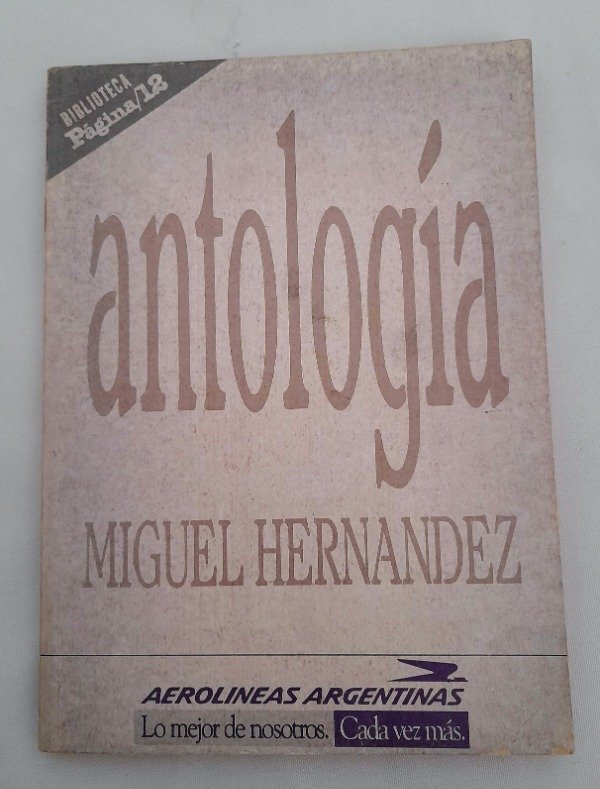 Producto - Antologia Miguel Hernandez - Biblioteca Pagina 12 #24