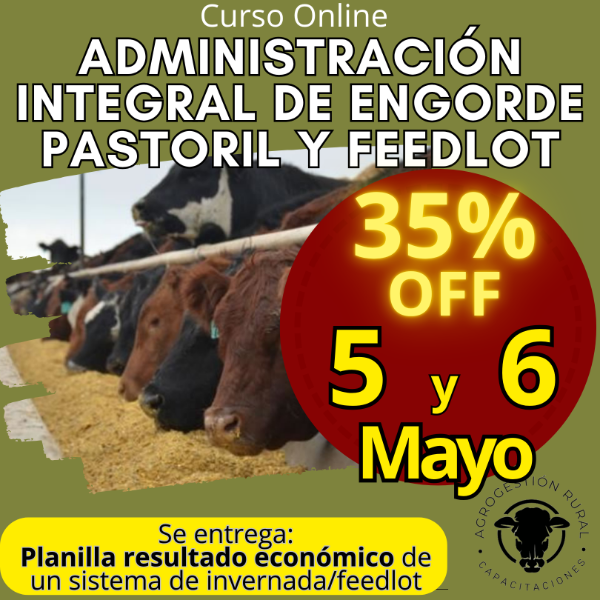 Producto - Curso Online: Administración Integral de Engorde Pastoril y Feedlot