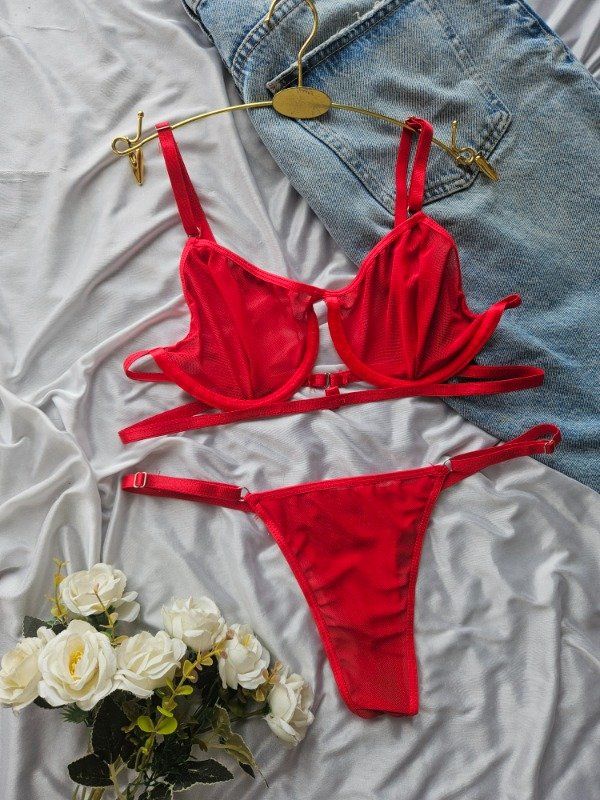 Producto - CONJUNTO EROTICO DE ARO ROJO (E3)