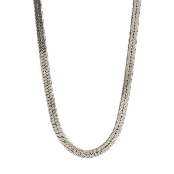 Producto - CADENA CLAPTON PLANA PLATEADA