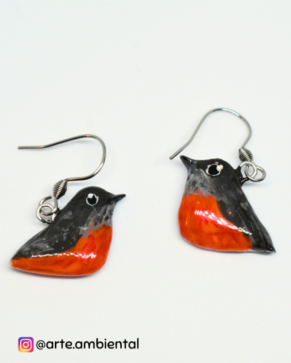 Producto - Aritos de Zorzal Colorado (colgantes)