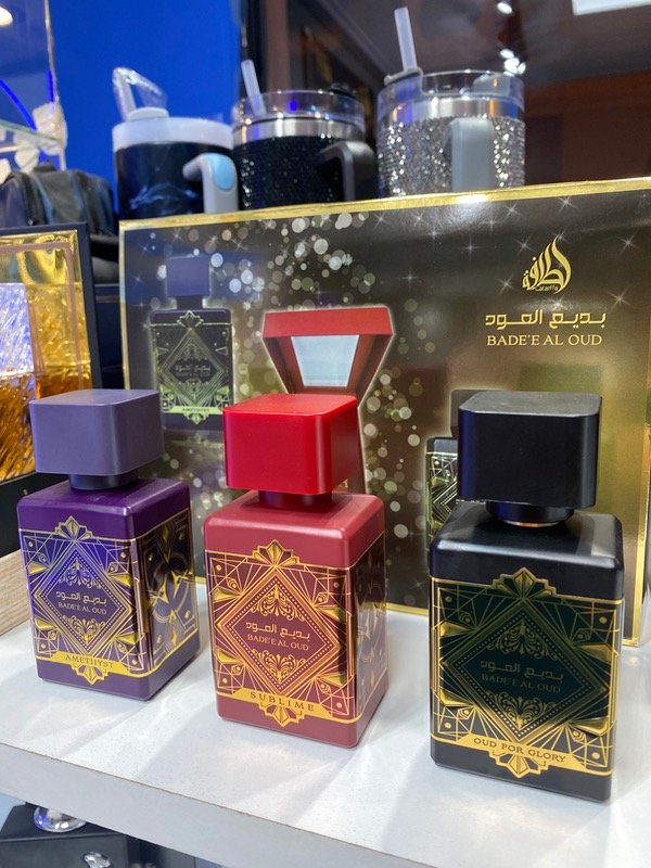 Producto - Perfume Badee al Oud - Lattafa - Set x3