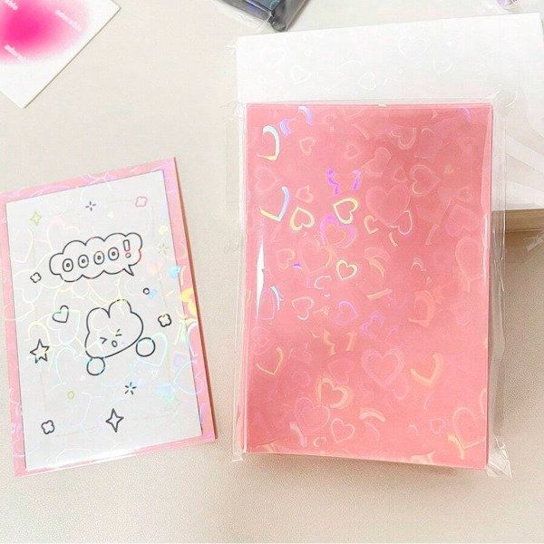 Producto - SLEEVES ROSA HOLOFRÁFICOS (por unidad)