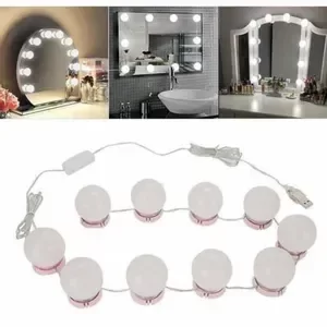 Producto - Kit 10 Luces Led Para Espejo Hollywood Maquillaje Makeup Usb