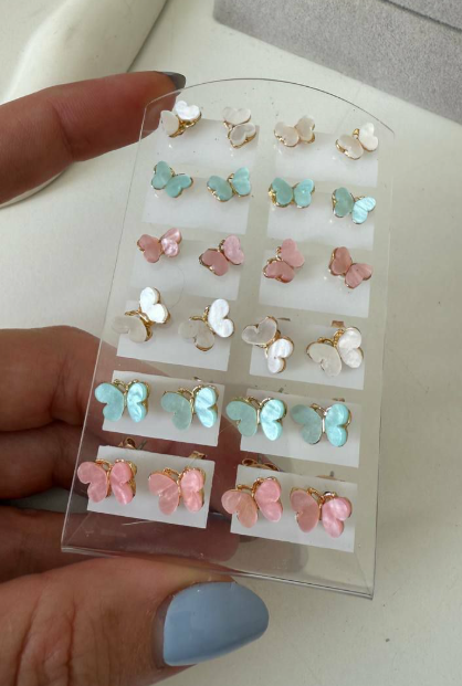 Producto - aritos mariposas redondas