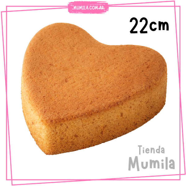 Producto - Bizcochuelo vainilla CORAZON Bizcochuelo listo 500gr