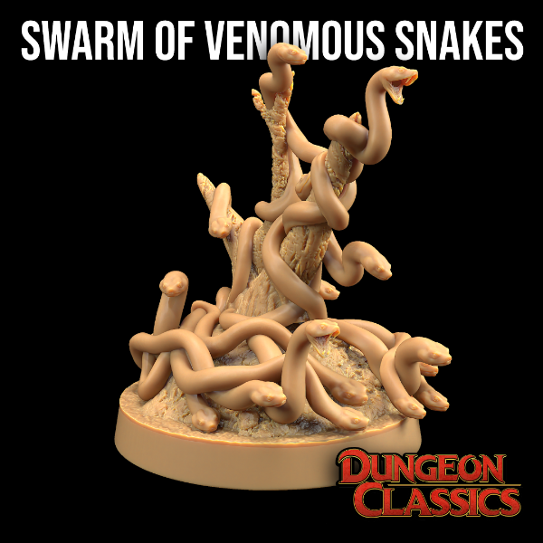 Producto - Enjambre de serpientes venenosas - Dungeons and Dragons