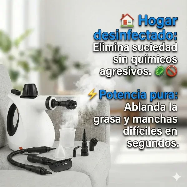Producto - Limpiadora Vapor Profesional +10 Accesorios Hogar 1050 WATTS