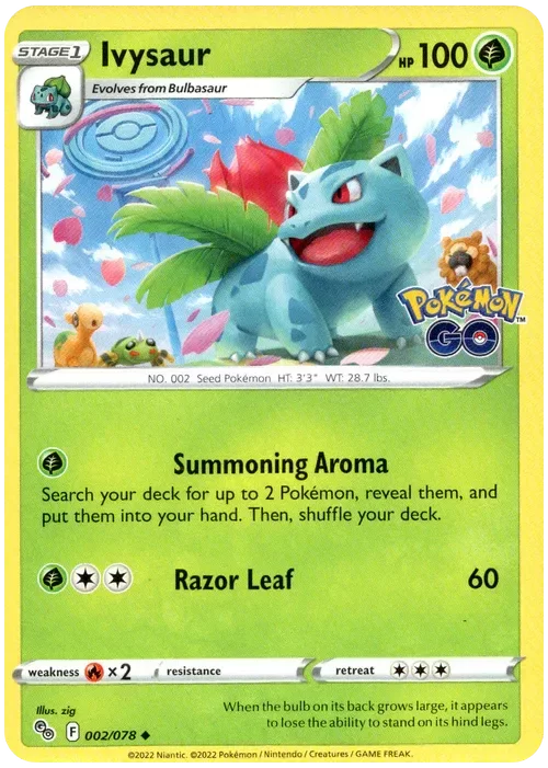 Producto - Ivysaur - 002/078 - Pokemon Go