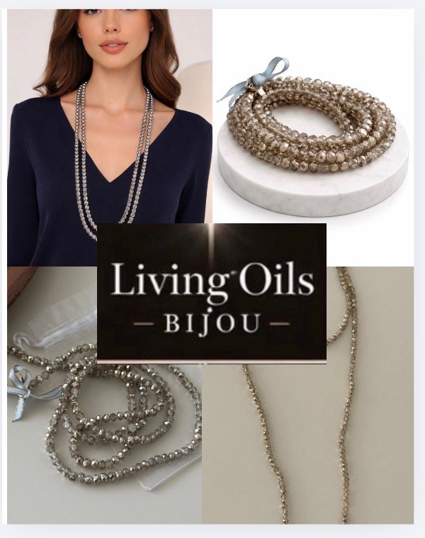 Producto - Collar estilo Sautoir Piedra Fantasía Oro Plata