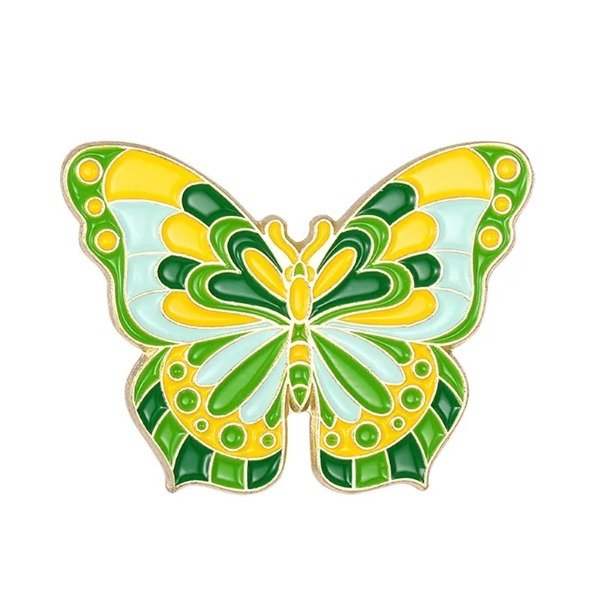 Producto - Pin mariposa verde y amarillo