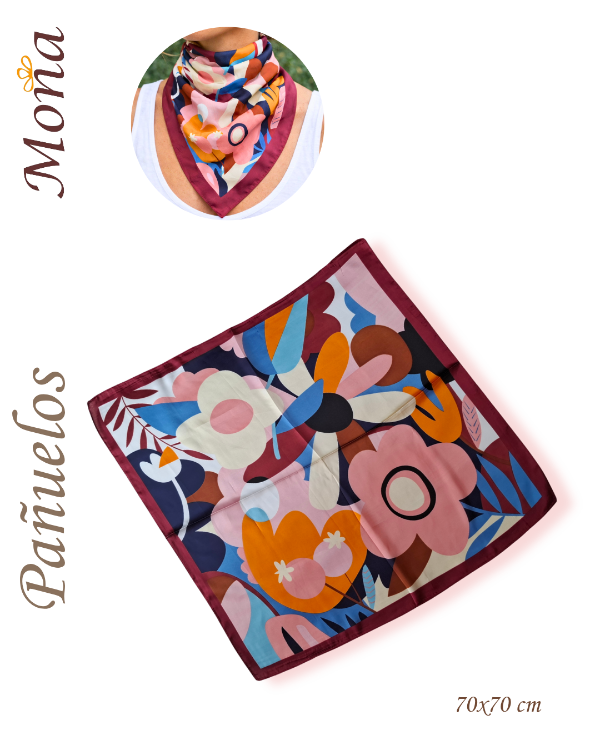 Producto - Pañuelo 70 x 70 cm símil seda