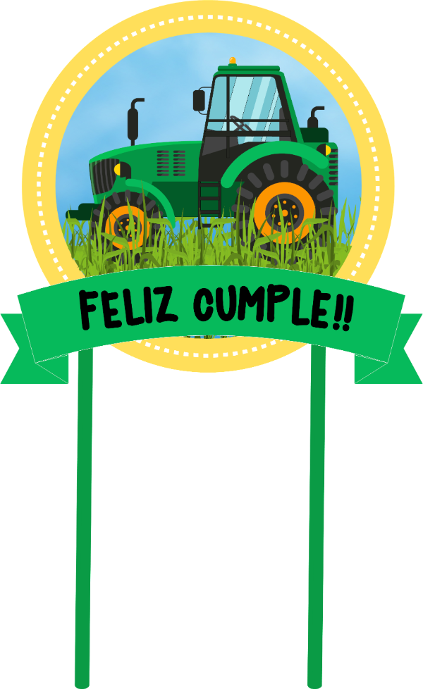 Producto - CAKE TOPPER TRACTORES