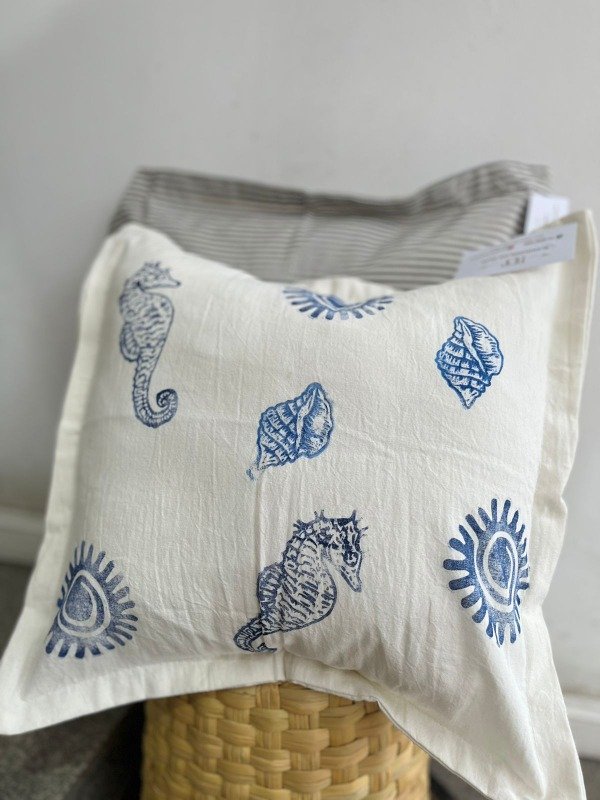 Producto - Funda de almohadon 40x40 - estampa mar