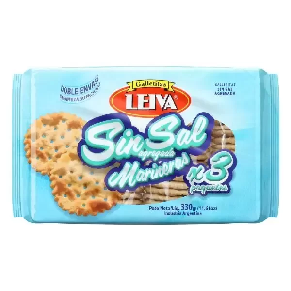 Producto - LEIVA GALLETITAS SIN SAL X3U