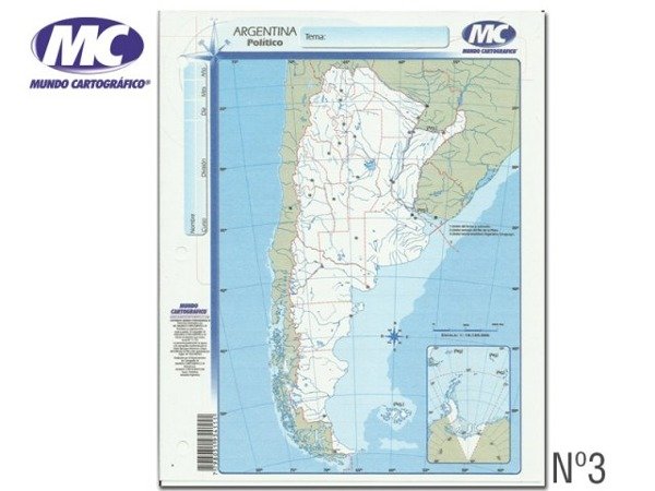 Producto - Mapa N3 ARGENTINA POLITICO