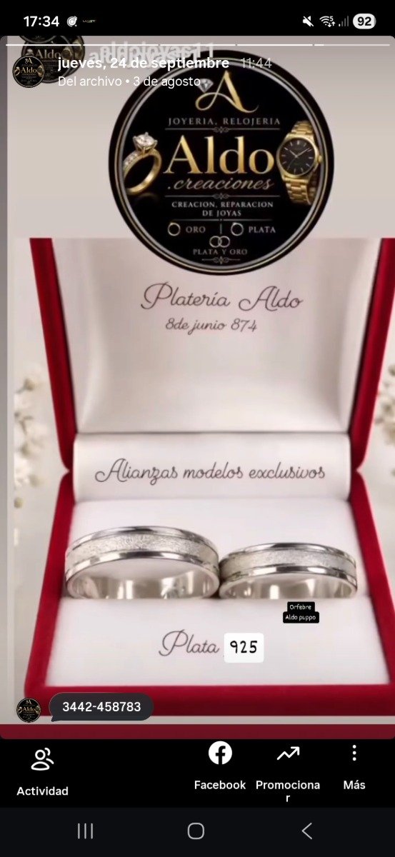 Producto - Alianzas plata 925