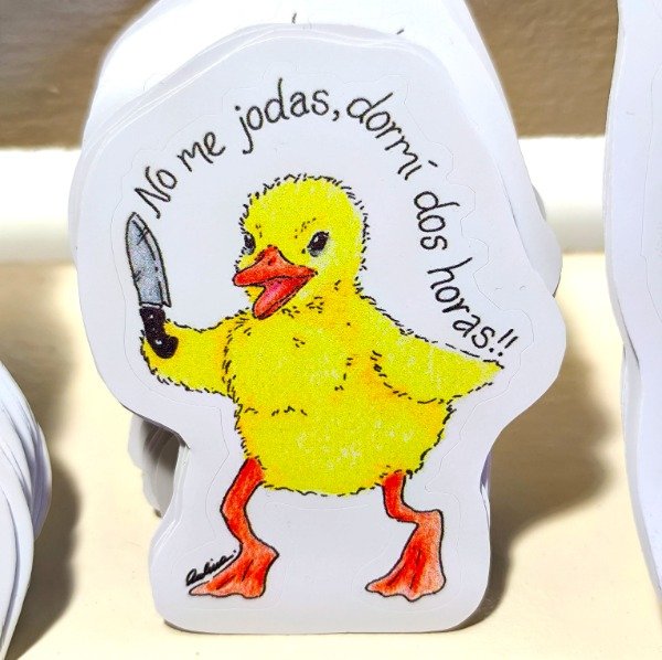 Producto - Sticker patito enojado
