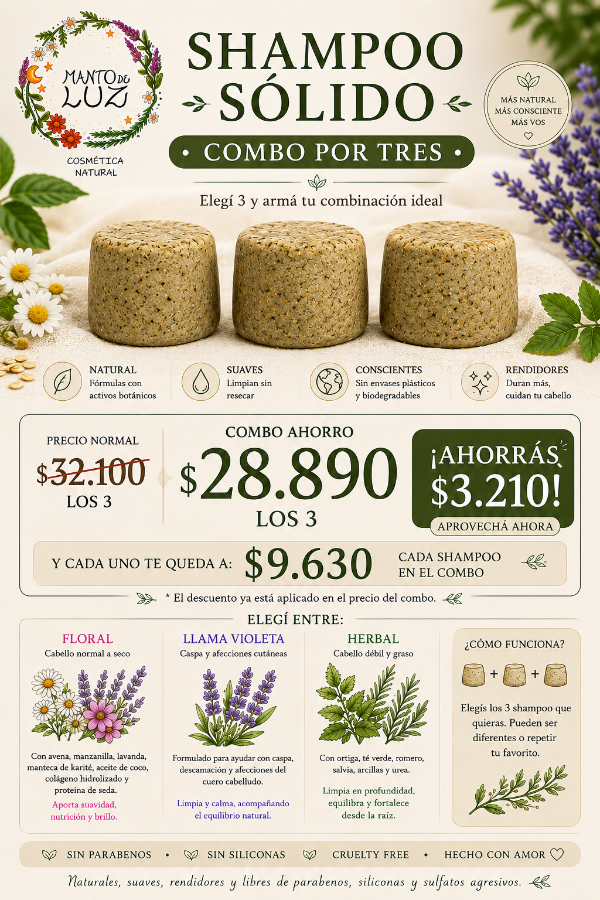 Producto - Pack x 3 shampoo sólidos