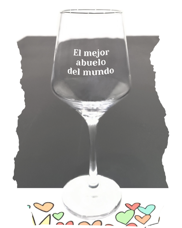 Producto - Copa de vino para el mejor abuelo del mundo