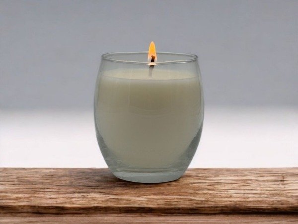 Producto - Vela vaso vidrio oval - Aromanza