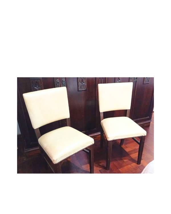 Producto - Sillas de madera y ecocuero x 2